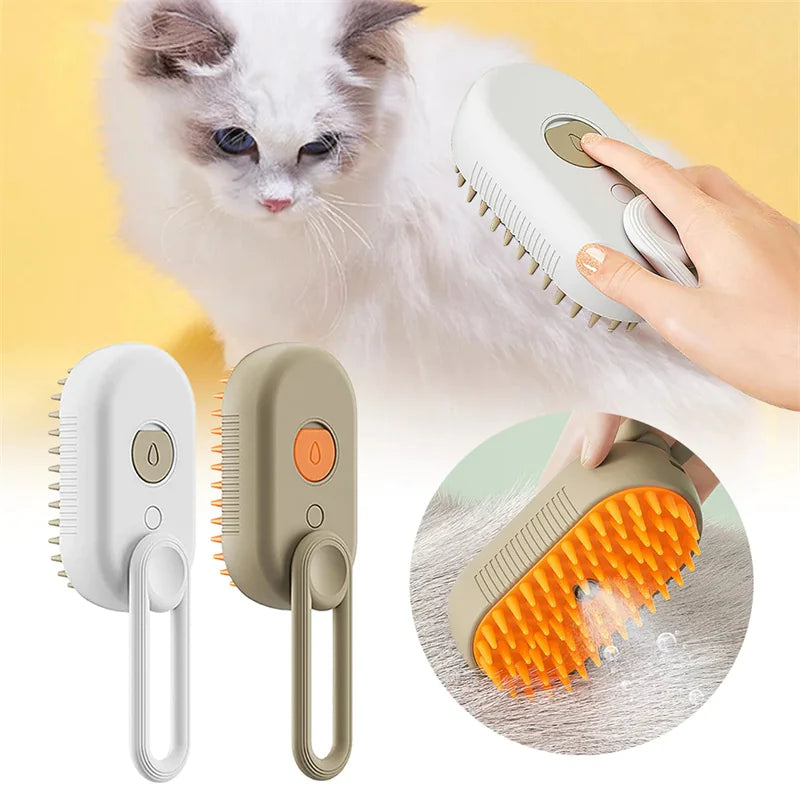 Steamy Pet Grooming Brush