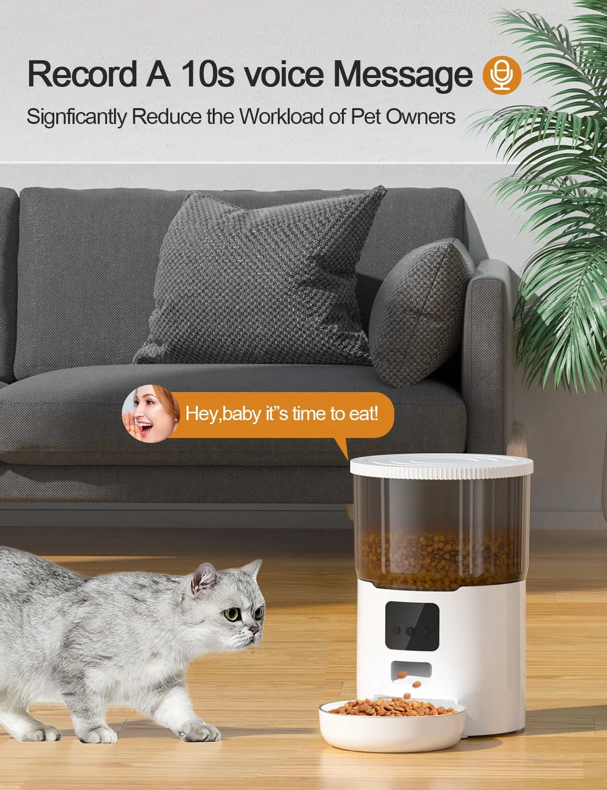 Smart Home Cat Dog Automatic Pet Feeder